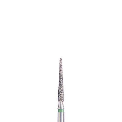 BluWhite Diamond™ Bur FG 760C, Coarse, Green Ring, Cone Taper Flat End, Friction Grip, 1.8 mm Diameter, 9.8 mm Length, 5/Pkg thumbnail 3