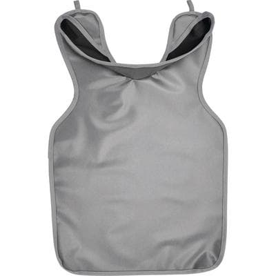 Cling Shield® Protectall Lead-Free Vinyl X-ray Apron with Neck Collar, Gray, Adult Universal, 0.3 mm Lead Equivalency, 22-1/4" x 25-1/2" thumbnail 3