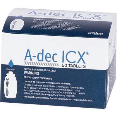 A-dec ICX Waterline Treatment Tablets, 2L Bottle, 50/Bx, 90.1065.00 thumbnail 19