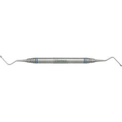 Nordent Surgical Curette, Lucas #85 (Medium), Double-Ended, 2.7mm Spoons, 20mm Reach, DuraLite® ColorRings Handle, Stainless Steel thumbnail 5