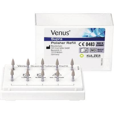 Venus® Supra High-Gloss Polisher Refill, Flame Shape, Grey, Pack of 10 thumbnail 4