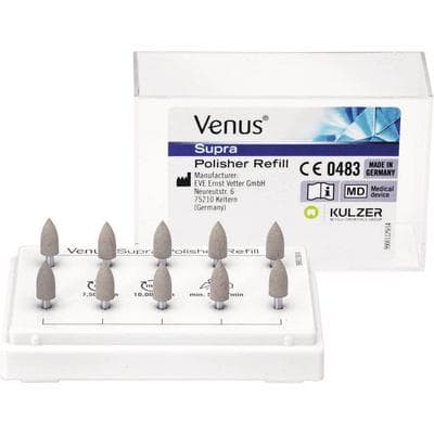 Venus® Supra High-Gloss Polisher Refill, Large Flame, Grey, Pack of 10 thumbnail 4