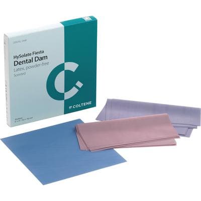 HySolate Fiesta Latex Dental Dam, 6" x 6" (152 x 152 mm), Medium Gauge, Assorted Colors, Fruit Scented, 36/Box, 60034436 thumbnail 11