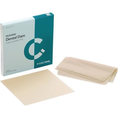 HySolate Latex Dental Dam, 6" x 6" (152 x 152 mm), Heavy Gauge, Light, Powder-Free, Low Protein, 36/Box, 60034429 thumbnail 7