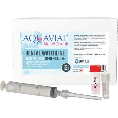 AquaVial QuickCheck 30 Minute Results Dental Waterline Test Kit, In-Office Use, Box of 3 thumbnail 3