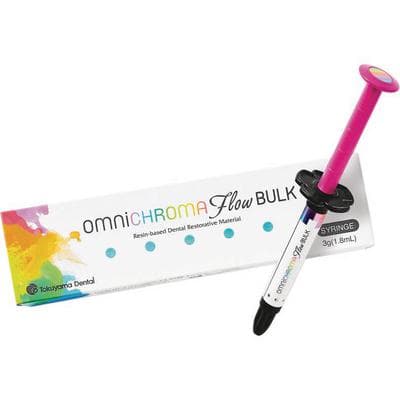 Tokuyama OMNICHROMA Flow BULK Flowable Composite, Light-Cure, Syringe Refill, Universal Shade, 3 g (1.8 mL), 1 Syringe with 10 Tips, 10221 thumbnail 17