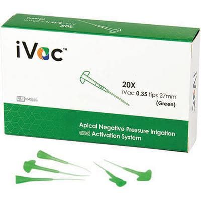 Pac-Dent iVac Apical Negative Pressure Irrigation System Tips, 0.35 mm, 27 mm, Green, 20/Pkg, 954235G thumbnail 11