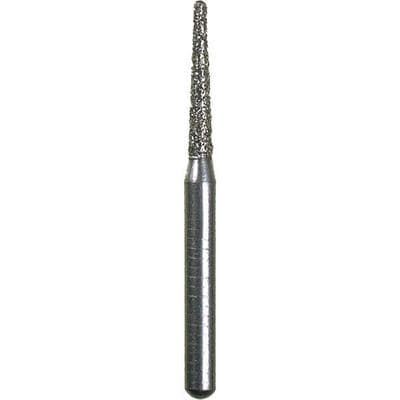 Spring FG #771.7 (855.012) Coarse Grit Round End Taper Single-Use Diamond Bur, 1.2 mm Diameter, 25/Pkg thumbnail 2