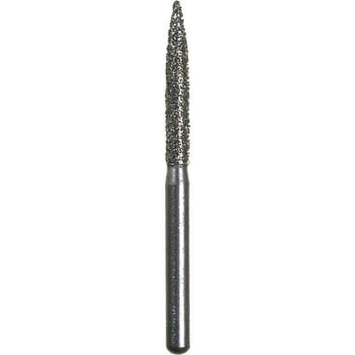Spring FG #267.10 Coarse Grit, Flame Shaped Disposable Diamond Bur, 1.6 mm Diameter, 25/Pkg thumbnail 2