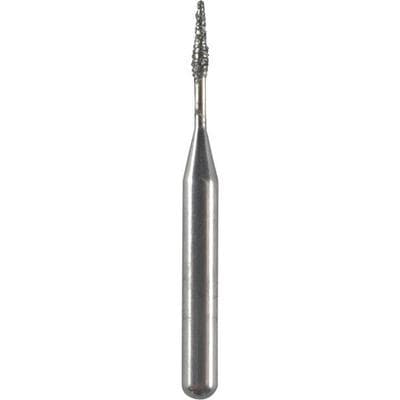 Spring Disposable Diamond Bur, Regular FG, Extra Fine Grit, Yellow Ring, Needle Shape, 0.8 mm Diameter, # S858, 25/Pkg - Spring Disposable Diamonds – Regular FG, Extra Fine, Yellow, Needle, # S858, 0.8 mm Diameter, 25/Pkg - Spring Disposable Diamonds – Regular FG, Extra Fine, Yellow, Needle, # S858, 0.8 mm Diameter, 25/Pkg - Image 1