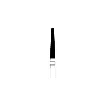 NTI 2-Grit Diamond Bur, FG, Coarse/Fine, Round End Taper, 6844-016, 1.6 mm Diameter, 10.0 mm Length, 5/Pk thumbnail 5