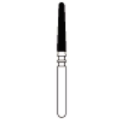 NTI 2-Grit Diamond Bur, FG, Coarse/Fine, Round End Taper, 6844-016, 1.6 mm Diameter, 10.0 mm Length, 5/Pk thumbnail 6