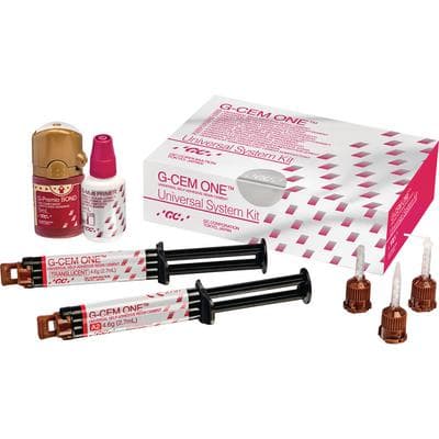 G-CEM ONE Universal System Kit, Translucent & A2 Syringes, 4.6 g Each, with G-Premio BOND and G-Multi PRIMER, #10037117 thumbnail 8