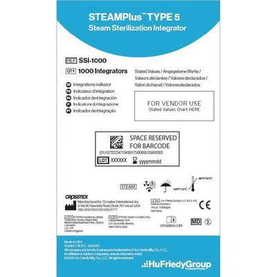 STEAMPlus™ Class 5 Sterilization Integrator Strips, 4" x 0.75", 1000/Box, SSI-1000 thumbnail 9