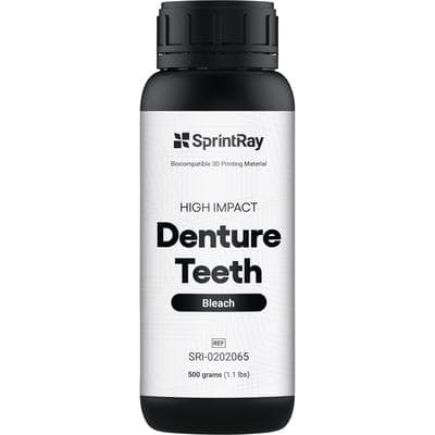 SprintRay High Impact Denture Teeth Resin, Shade Bleach, 500g/500ml Bottle thumbnail 4