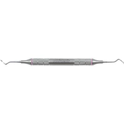 OnPoint™ Posterior Scalers - Sickle #204S, Double End, Stainless Steel, Light Pink, #6 Handle, Each thumbnail 11