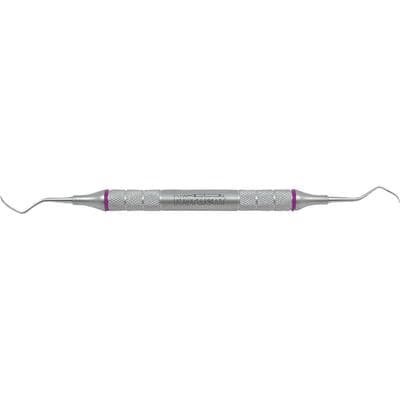 OnPoint™ Universal Curettes - McCall #13S-14S, Double End, Stainless Steel, Purple Handle, #6 Handle, Each thumbnail 4