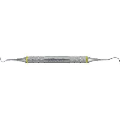 OnPoint™ Universal NMJ Scaler, Offset Sickle, Double End, #6 Handle, Stainless Steel, Yellow, Each thumbnail 4