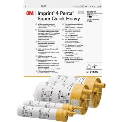 3M™ Imprint™ 4 Penta™ Super Quick Heavy Body VPS Impression Material Refill, 71485, 2 x 300 mL Base + 2 x 60 mL Catalyst thumbnail 14