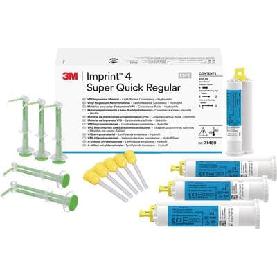 3M™ Imprint™ 4 Super Quick Regular Body VPS Impression Material Refill, 4 x 50 mL Cartridges, Blue, 71489 thumbnail 10