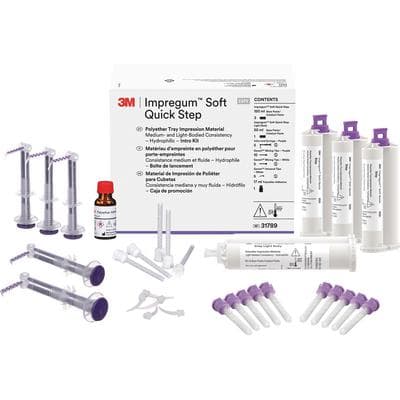 3M™ Impregum™ Soft Quick Step Medium and Light Bodied Polyether Tray Impression Material Intro Kit, 31789 thumbnail 10