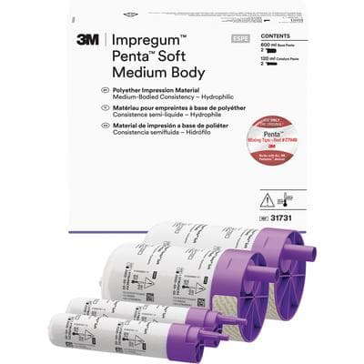 3M™ Impregum™ Penta™ Soft Medium Body Polyether Impression Material Refill, 2 x 300 mL Base & 2 x 60 mL Catalyst, #31731 thumbnail 10