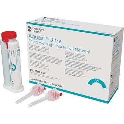 Aquasil Ultra Smart Wetting Impression Material, Light Body (LV), Fast Set, Mint, Teal, 50 ml Cartridges, 4/Pk, 678772 thumbnail 15