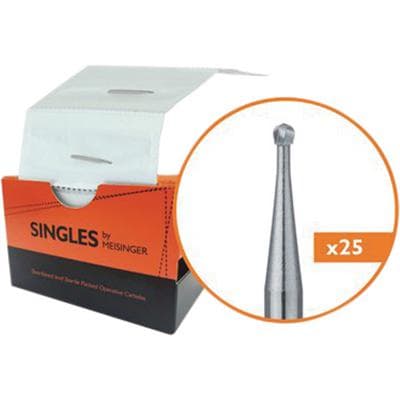 Meisinger Singles Sterile Carbide Bur, US #4 Round, RA (Right Angle), 1.4 mm Head, 25/Pk, HM1-014-RA thumbnail 6