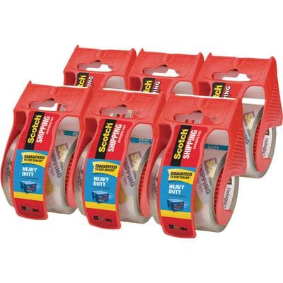 Scotch® 3850 Heavy-Duty Packaging Tape, Clear, 1.88" x 22.2 yds, Sure Start Dispenser, 6 Rolls/Pack, MMM1426 thumbnail 2