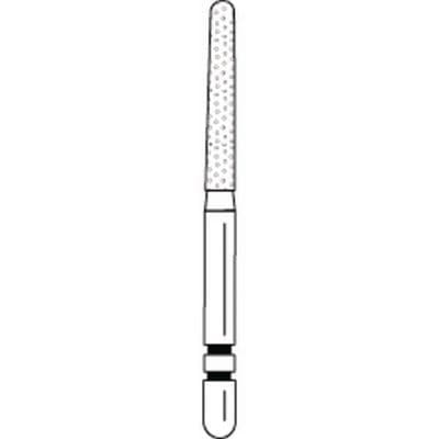 Two Striper Black Super Coarse Diamond Bur, Round-End Taper, FG #783.10SC, 5/Pk, 2015721 thumbnail 9