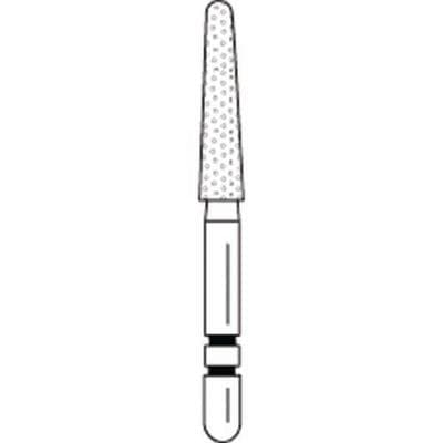 Two Striper Black Diamond Bur, Super Coarse, Round-End Taper, 780.9SC, Friction Grip, 5/Pk, #2015702 thumbnail 8