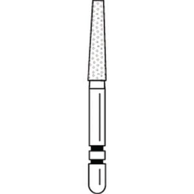 Two Striper Black Diamond Bur, Super Coarse, Flat-End Taper, #703.8SC, Friction Grip, 5/Pk, 2015704 thumbnail 9