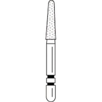 Two Striper® Black Diamond Bur, Super Coarse, Round-End Taper, #767.7SC, 5/Pack, 2015706 thumbnail 9