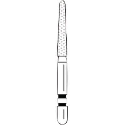 Two Striper Black Diamond Bur, Super Coarse, Round End Taper, #770.9SC, Friction Grip, 5/Pk, 2015716 thumbnail 9