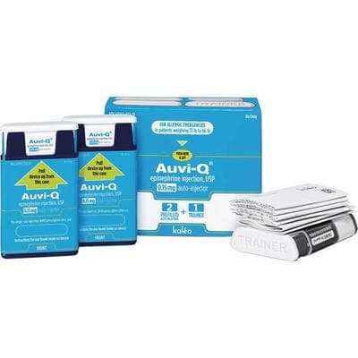 AUVI-Q® Epinephrine Injection, Children's Auto-Injector, 0.15 mg/0.15 ml, 1/Pkg, NDC 71872-7172-01 thumbnail 2