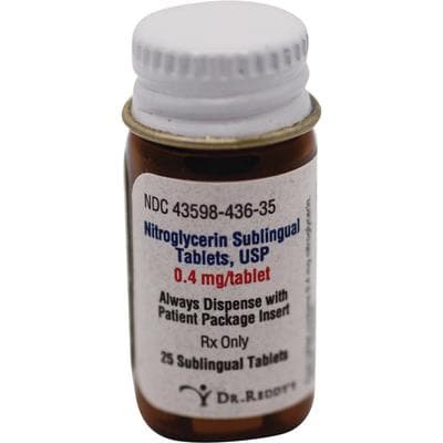 Nitroglycerin Sublingual Tablets, 0.4 mg, 25/Bottle, NDC 71872-7010-01 thumbnail 2