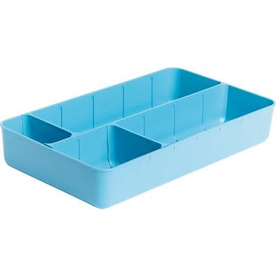 Zirc Drawer Organizer, Neon Blue, 11.5" x 6.6" x 2", with Dividers, 20Z210N thumbnail 6