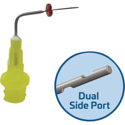 Voyager Pre-Bent Dual Side Port Irrigating Tips, 27 Gauge, 17mm, Yellow, 50/Pk, #315727 thumbnail 5