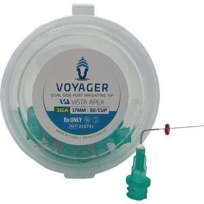 Voyager Pre-Bent Dual Side Port Irrigating Tips, 30 Gauge, 27mm, Pink, 50/Pk, #315830 thumbnail 3