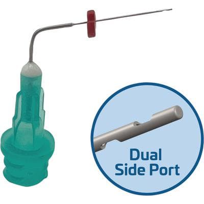 Voyager Pre-Bent Dual Side Port Irrigating Tips, 31 Gauge, 27mm, Green, 50/Pk, #315831 thumbnail 4