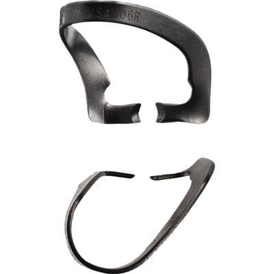 Hu-Friedy #106R Rubber Dam Clamp, Black Line, Wingless, Satin Steel, Each, RDCM106RX thumbnail 5