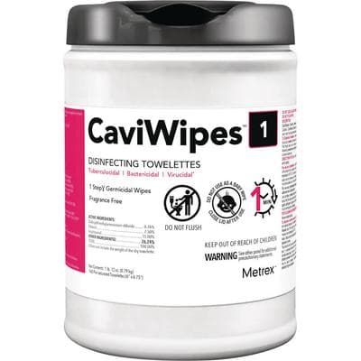 CaviWipes1™ Surface Disinfectant Towelette Wipes, Large, 6" x 6.75", 160/Canister, 13-5100 thumbnail 5
