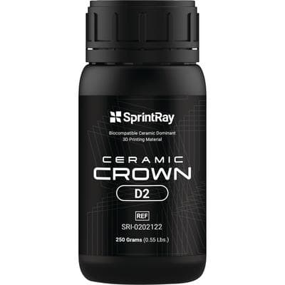 SprintRay Ceramic Crown Resin, Shade D2, 250g Bottle, 1/Pk thumbnail 8