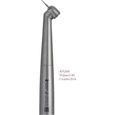 Midwest® 45º High Speed Air Handpiece, Push-Button Chuck, Non-Fiber Optic, Triple Spray, K-Style Connection, 745244 thumbnail 6
