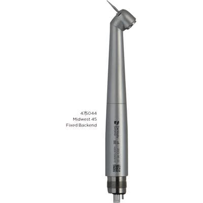 Midwest® 45º High Speed Air Handpiece, Push-Button Chuck, Non-Fiber Optic, Triple Spray, Fixed Back End, 745044 thumbnail 6