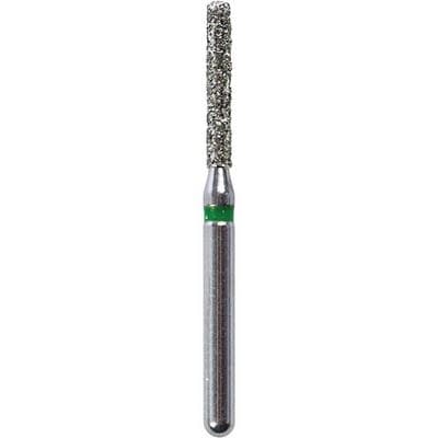 Kerr SimpliCut Single-Use Sterile Diamond Bur, Coarse Grit, Cylinder with Rounded Shoulder, Friction Grip, 25/Pkg, C837KR-012-D thumbnail 6