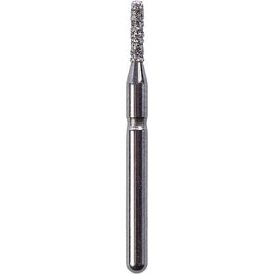 Kerr SimpliCut Single-Use Diamond Bur, Coarse Grit, Cylinder with Rounded Shoulder, Friction Grip, 25/Pkg, C835KR-010-D thumbnail 7