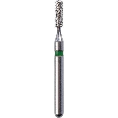 Kerr SimpliCut Sterile Single-Use Diamond Bur, Coarse Grit, Cylinder Rounded Shoulder, Friction Grip, 25/Pack, C835KR-012-D thumbnail 6