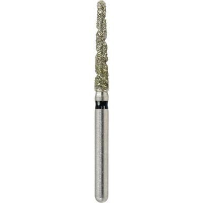 Kerr SimpliCut Sterile Single-Use Diamond Bur, Super Coarse, Round End Taper, Spiral, Friction Grip, 25/Pkg, SC856-T-018-D thumbnail 6