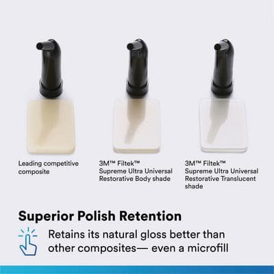 Filtek™ Supreme Ultra Universal Composite Restorative Capsule Refill, 0.2 g - Clear Translucent, 10/Pkg thumbnail 3